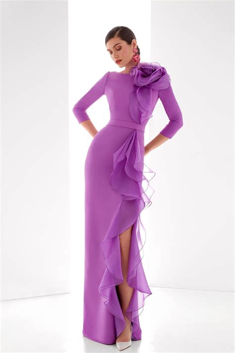 gucci crepe with organza ruffles